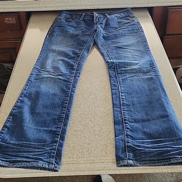 Guess Bootcut Rhinestone Like New Jeans Size 28 - Picture 9 of 13